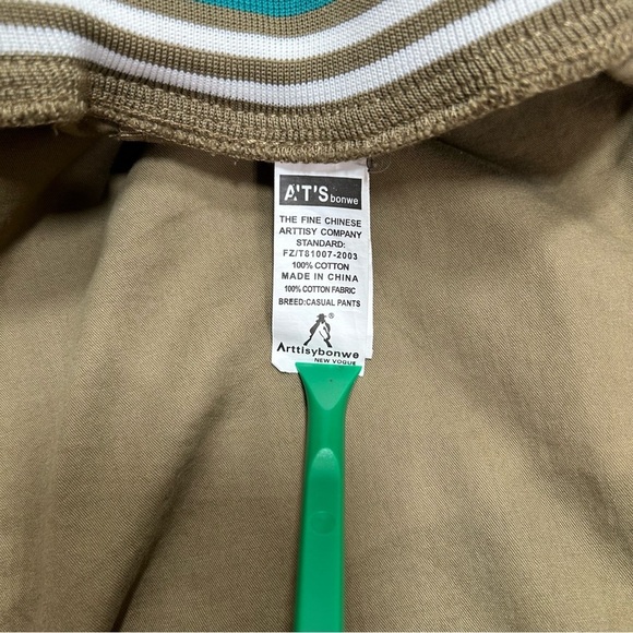 A’T’S bonwe Women 38 Brown Khaki Stretch Waist Drawstring Hiking Outdoor Capris - Picture 9 of 16